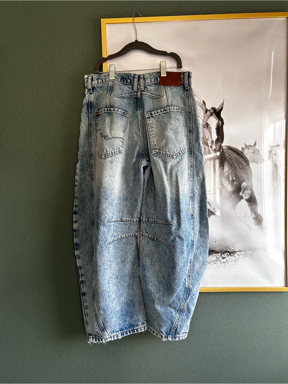 Free People x We The Free Good Luck Mid Rise Barrel Jeans - Picture 2 of 13
